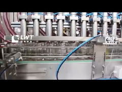 Máquina automática de llenado de mermelada de fresa de doce cabezas embotellada