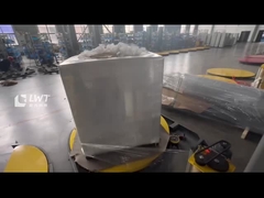 Máquina de embalaje de películas de estiramiento previo totalmente automática, envolvente de paquetes, embalaje de paletas