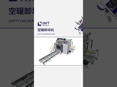 Despalletizador de la lata vacía