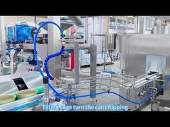 Línea de producción de relleno de salsa XO de alta velocidad - 50-90 latas/min Equipo industrial