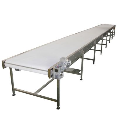 Sistema de cinta transportadora de PVC blanco para la industria alimentaria