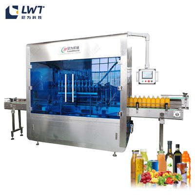 12 Equipo de llenado de pasta de cabeza Máquina de llenado de salsa totalmente automática
