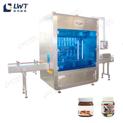 Máquina de llenado cuantitativo de chocolate embotellado totalmente automática cuatro cabezas