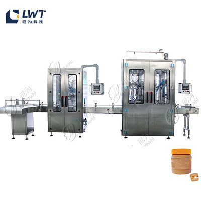Línea de producción automática de relleno de mantequilla de maní Equipo de relleno de pasta de sésamo