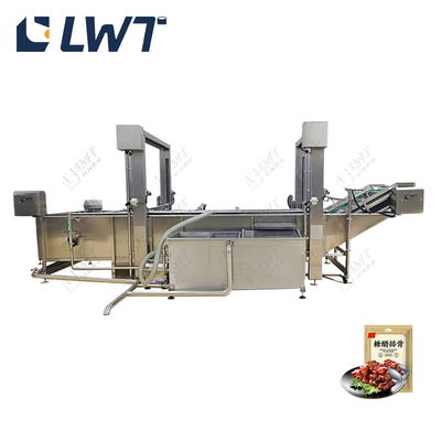 Línea de producción de bolsas de costillas de cerdo dulce y agria Equipo de platos preparados