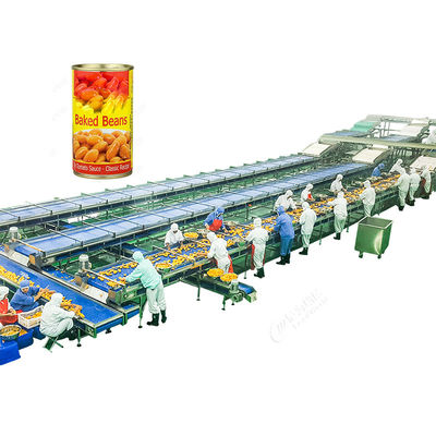Línea de producción automática de soja enlatada, frijoles verdes, garbanzos y judías rojas