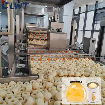 Línea de producción de frutas enlatadas PLC Línea de procesamiento de peras enlatadas