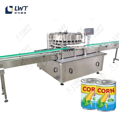 Línea automática de producción de maíz enlatado con esterilizador y máquina de llenado