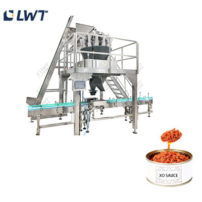 Línea de producción de relleno de salsa XO de alta velocidad - 50-90 latas/min Equipo industrial